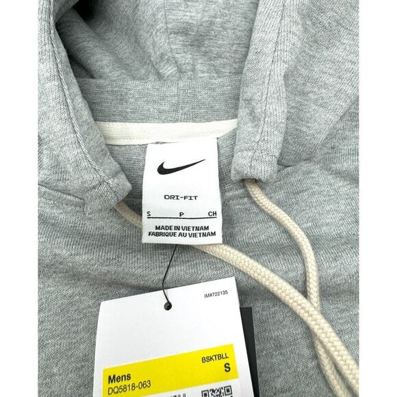 Nike Dri-FIT Standard Issue Men's Pullover Basketball Hoodie, Gray, Size S - Picture 9 of 9